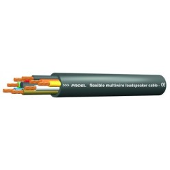 PROEL STAGE HPC685BK SPEAKER cables elastyczny kabel głośnikowy o 8 skręconych żyłach do głośników pasywnych